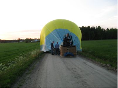 Ballongen har landat