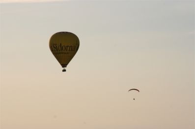 Ballong och segelflygare