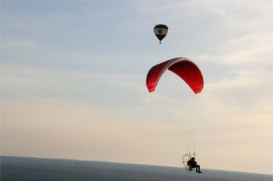 Ballong och segelflygare